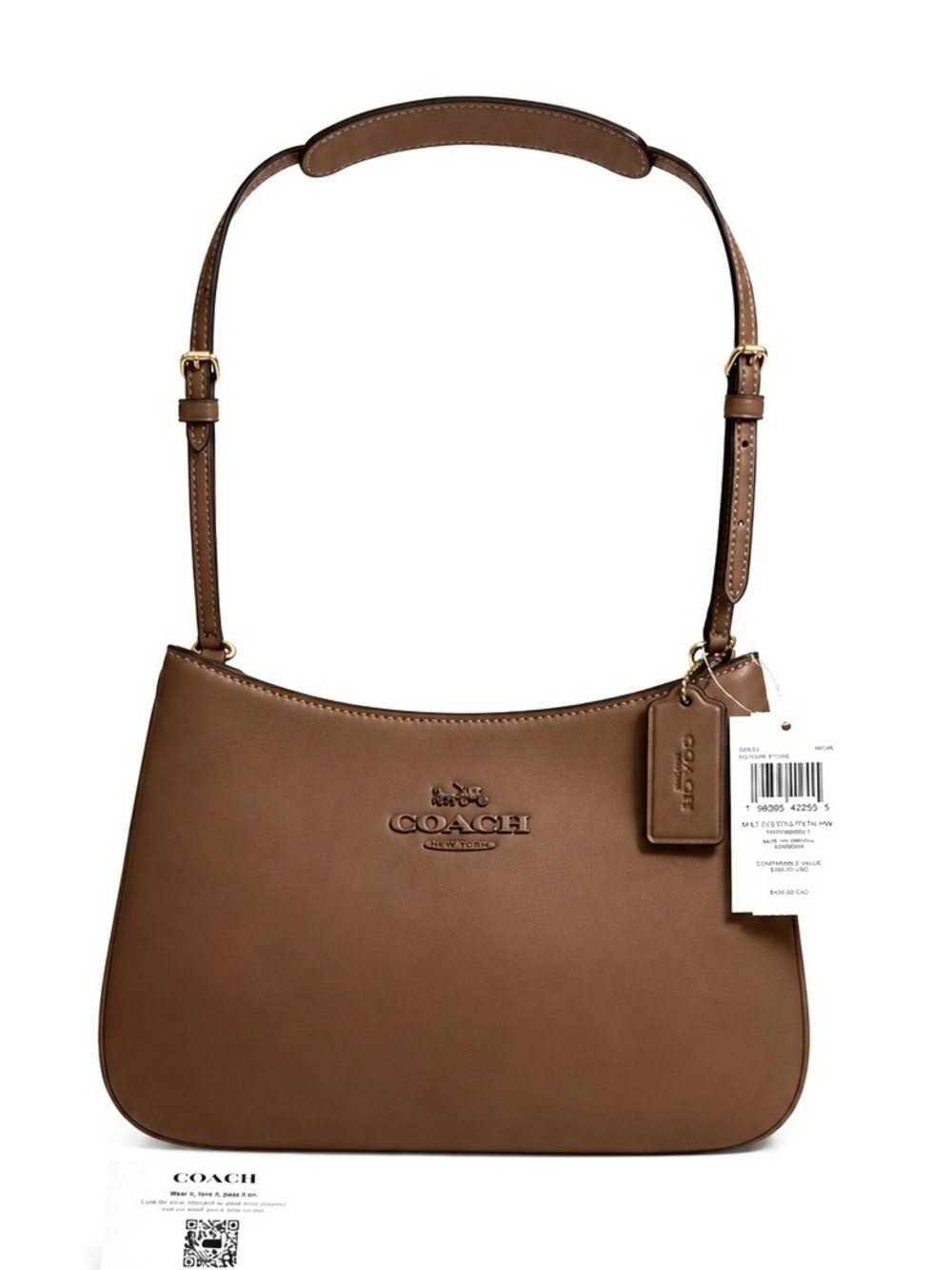 COACH Penelope Brown Saddle Shoulder Bag NWT $350+